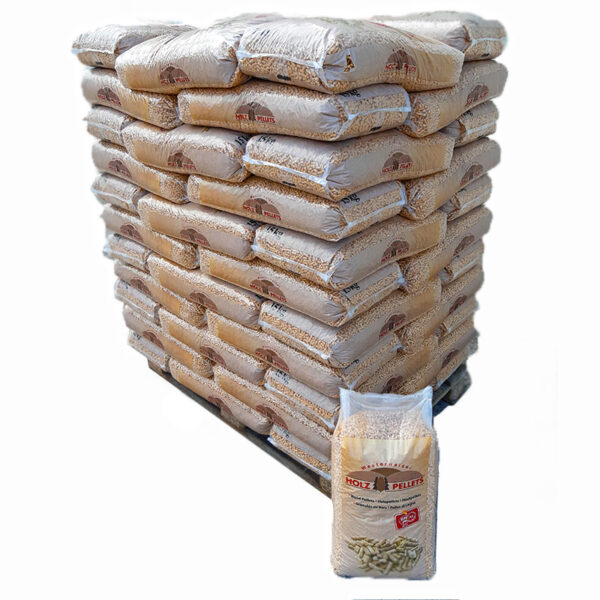 Holz Westerwalder Holzpellets - Palette mit 66 x 15 kg Säcken (insgesamt 990 kg)